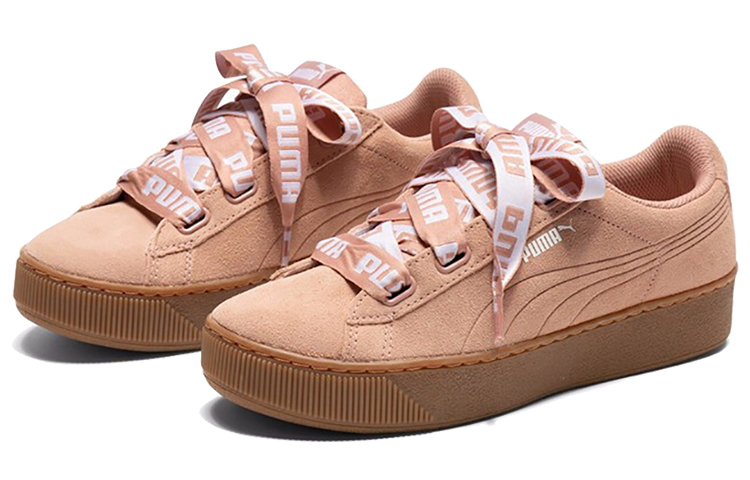 PUMA Vikky Platform Ribbon Pink/Brown Women's