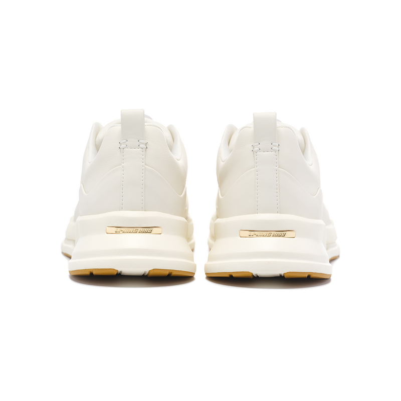 LI NING 1990 Du Xing Cushioning Wear Resistant Low Top Running Shoes Women's Ecru