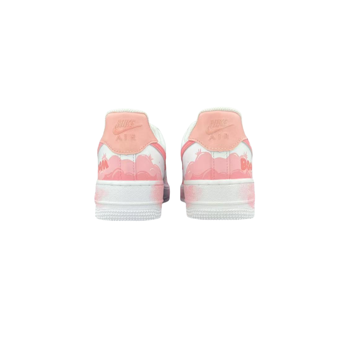 Nike Air Force 1 HEN-Ji Anti-Slip Wear-Resistant Low-Top Skateboard Shoes Women's White Pink купить в интернет-магазине Yoocart с быстрой доставкой по России.