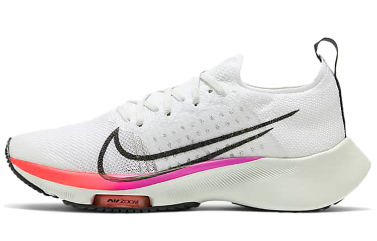 Nike Air Zoom Tempo Next% Flyknit White Hyper Violet Flash Crimson GS