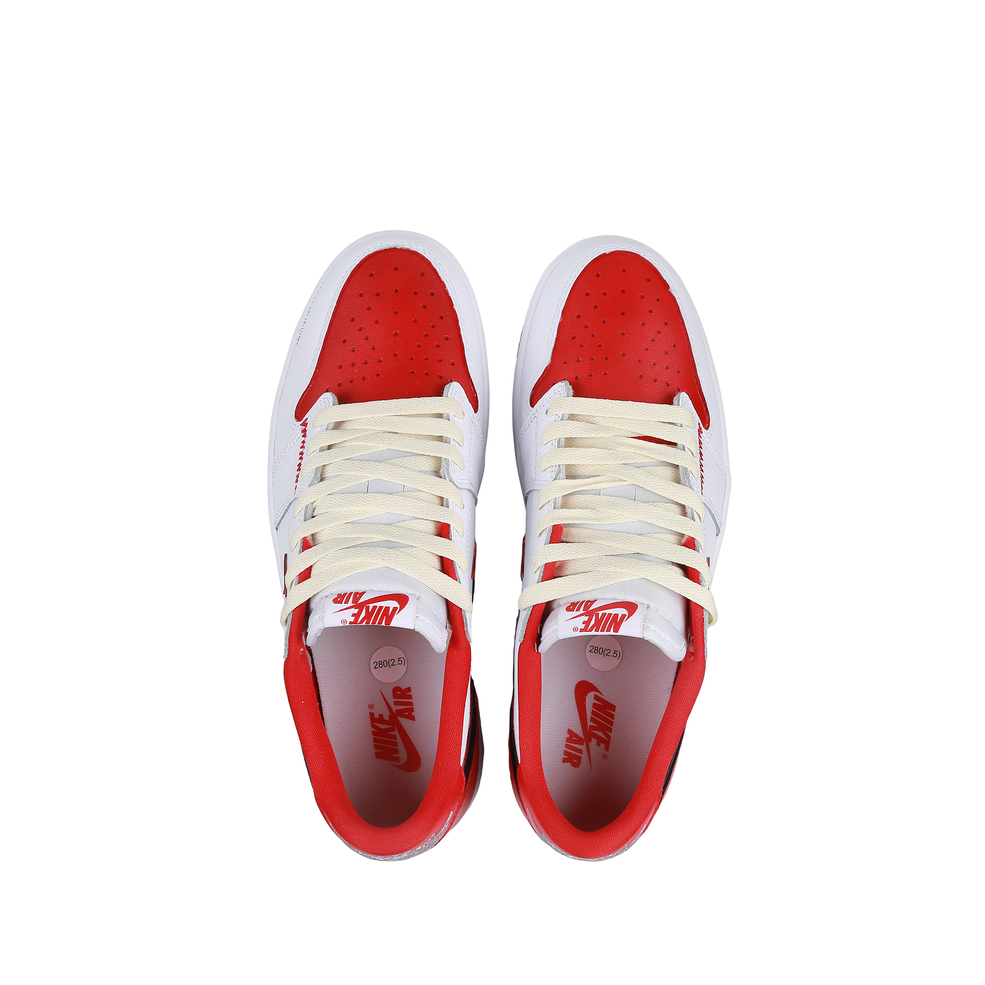 Jordan Air Jordan 1 Low 'Nothing' 4th Generation Low-Top Vintage Basketball Shoes Unisex Red White Black