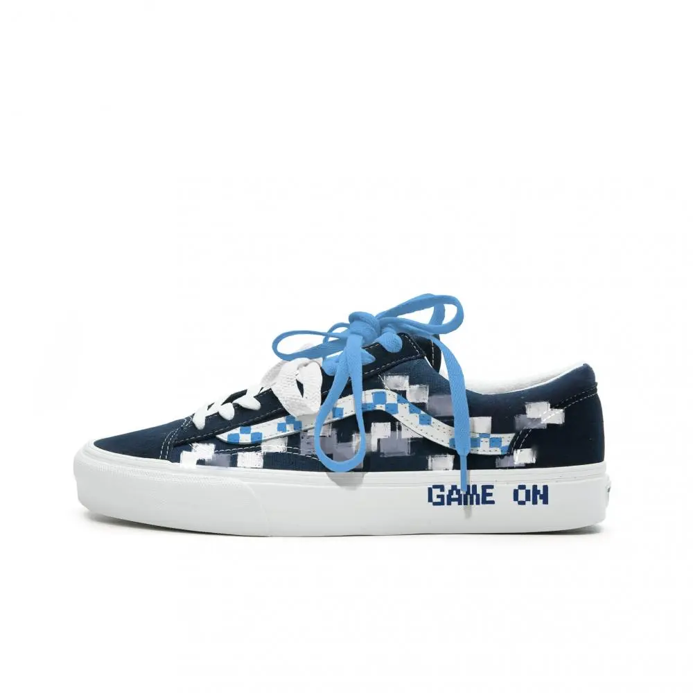 Vans Style 36 Abrasion Resistant Low top Skateboard Shoes Unisex Blue