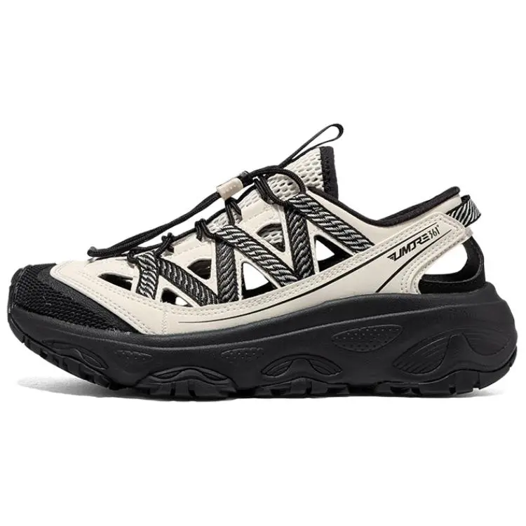 361° Slip Resistant Abrasion Resistant Shock Absorbers River Trekking Shoes Women's Black White