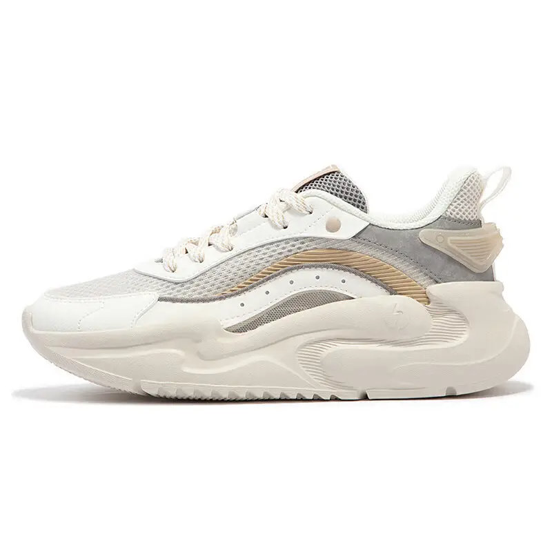 361° Yunshu 4.0 Breathable And Resilient Low Top Casual Shoes Women's White Gray