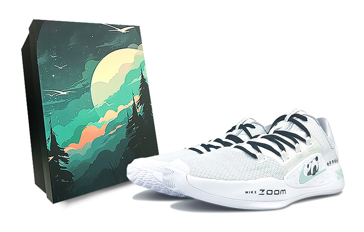Nike Hyperdunk X Low 10 Cushioned Slip-Resistant Low-Top Basketball Shoes Men's White Green