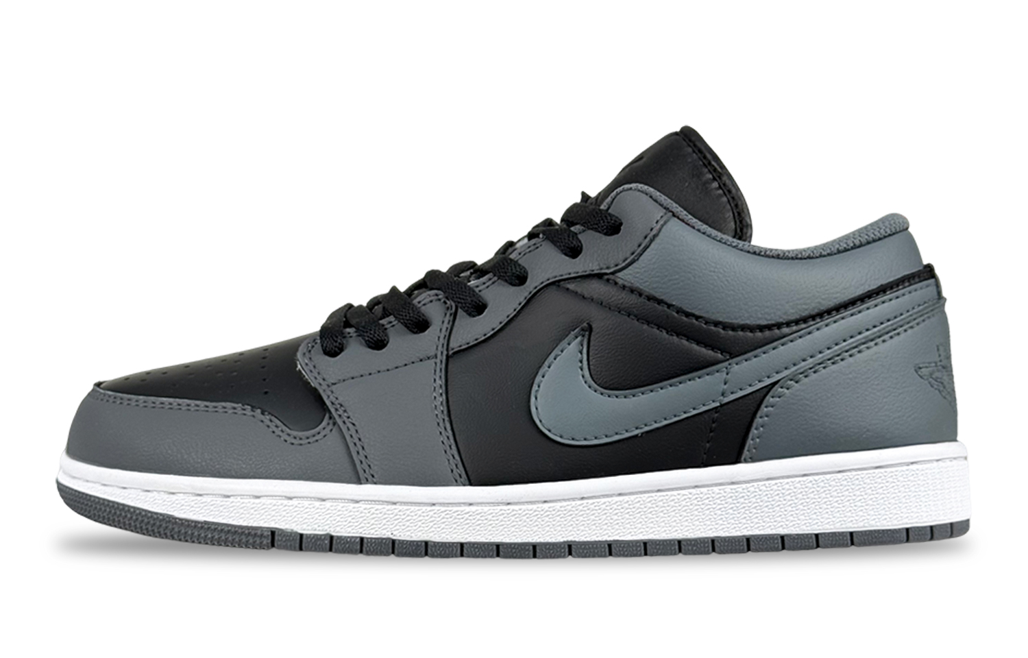 Jordan Air Jordan 1 Cushioning, Wear Resistant Low top Vintage Basketball Shoes Unisex Dark Gray