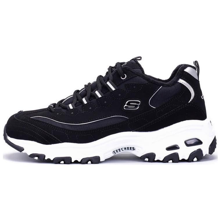 Skechers D Lites 1.0 Low Top Running Shoes Black Women's