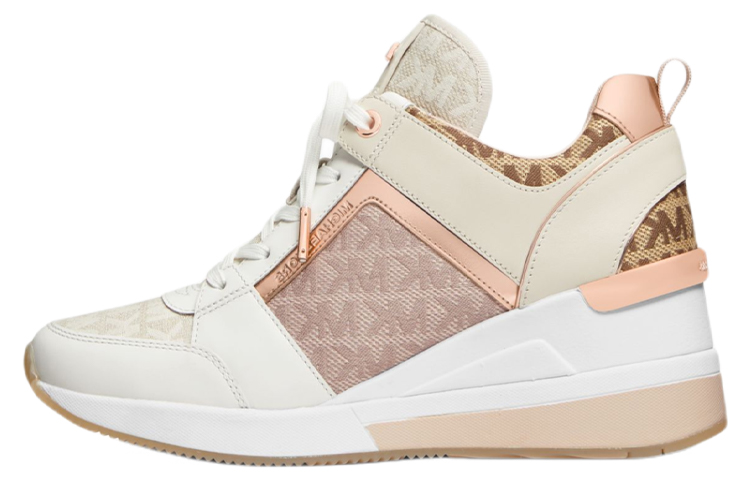MICHAEL KORS Georgie High Top Athletic Shoes Women's White Pink