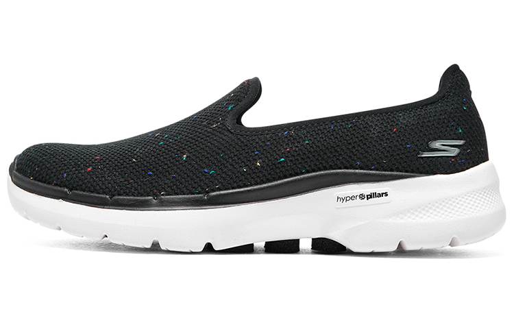 Skechers Go Walk 6 Galaxy View Low Top Casual Shoes Women's Black