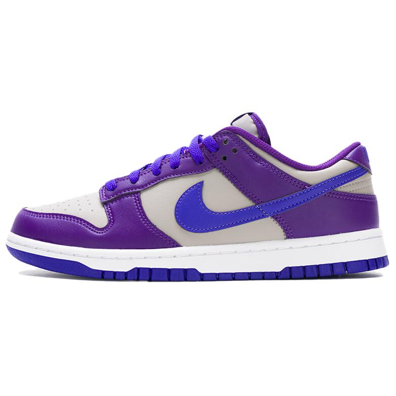 Nike Dunk Abrasion Resistant Breathable Low Top Skateboard Shoes Men's Purple White