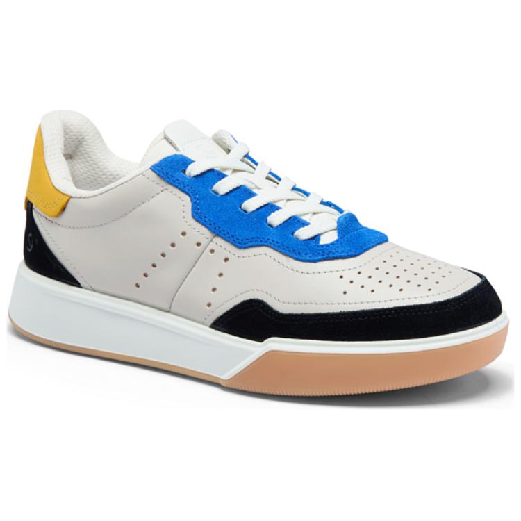 Ecco Street Ball Shoes Collection Low-Top Skateboard Shoes Men's Gray Blue Black