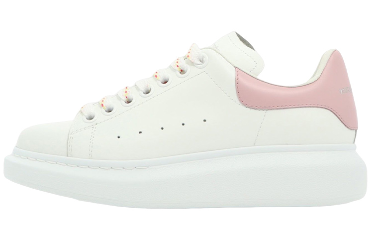 Alexander McQueen Oversized Larry Leather Sneakers 'White Pink' Women's
