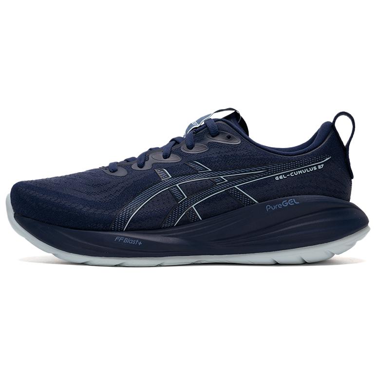 Asics Gel Cumulus 27 Anti Slip Wear Resistant Low Top Casual Running Shoes Men's Ink Blue