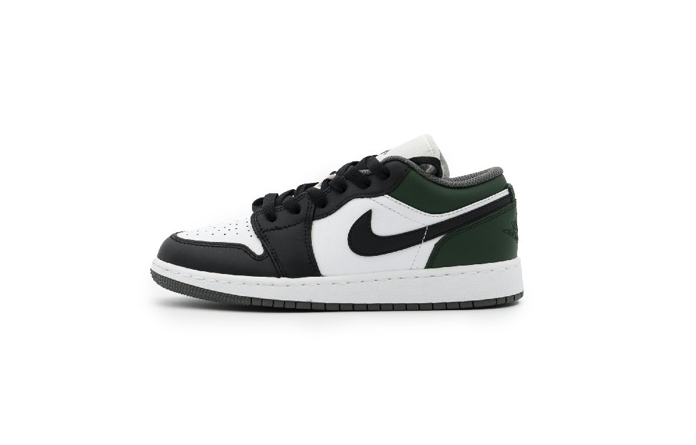 Jordan Air Jordan 1 Cushioned Slip Resistant Abrasion Resistant Low Top Vintage Basketball Shoes Unisex Black