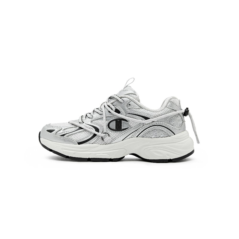 Champion Wear resistant And Lightweight Running Shoes Unisex Silver