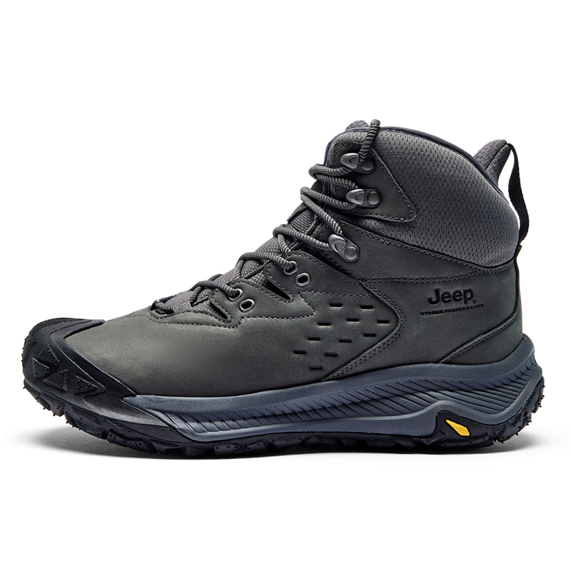 Jeep High Top Outdoor Shoes Men's Gray