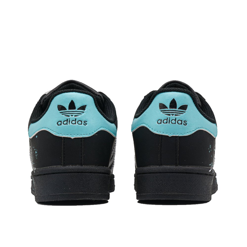 Adidas Originals SUPERSTAR Starry Sea Slip Resistant Low Top Skateboard Shoes Unisex Black Blue