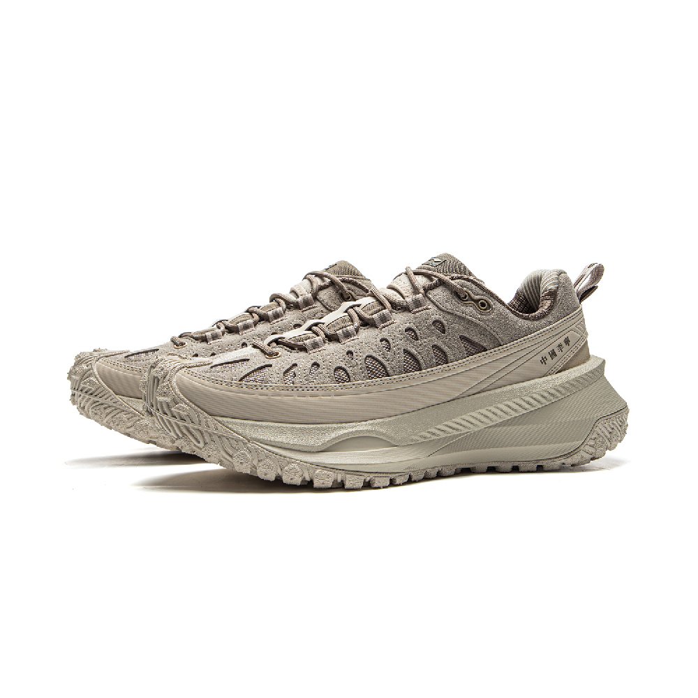 MEDM x LiNing Travel Hero CRC Anti-Slip And Wear-Resistant Coverage Low-Top Casual Shoes Unisex Khaki