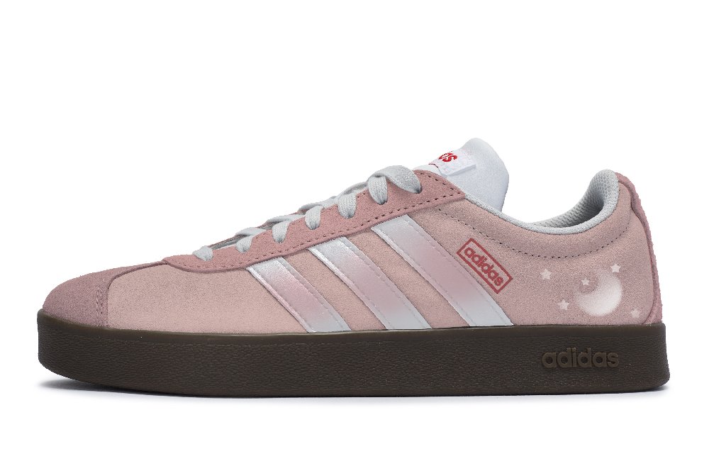 Adidas Neo Vl Court 811 Manufacture Star Moon Fairy Tale Low-Top Skateboard Shoes Unisex Pink Silver