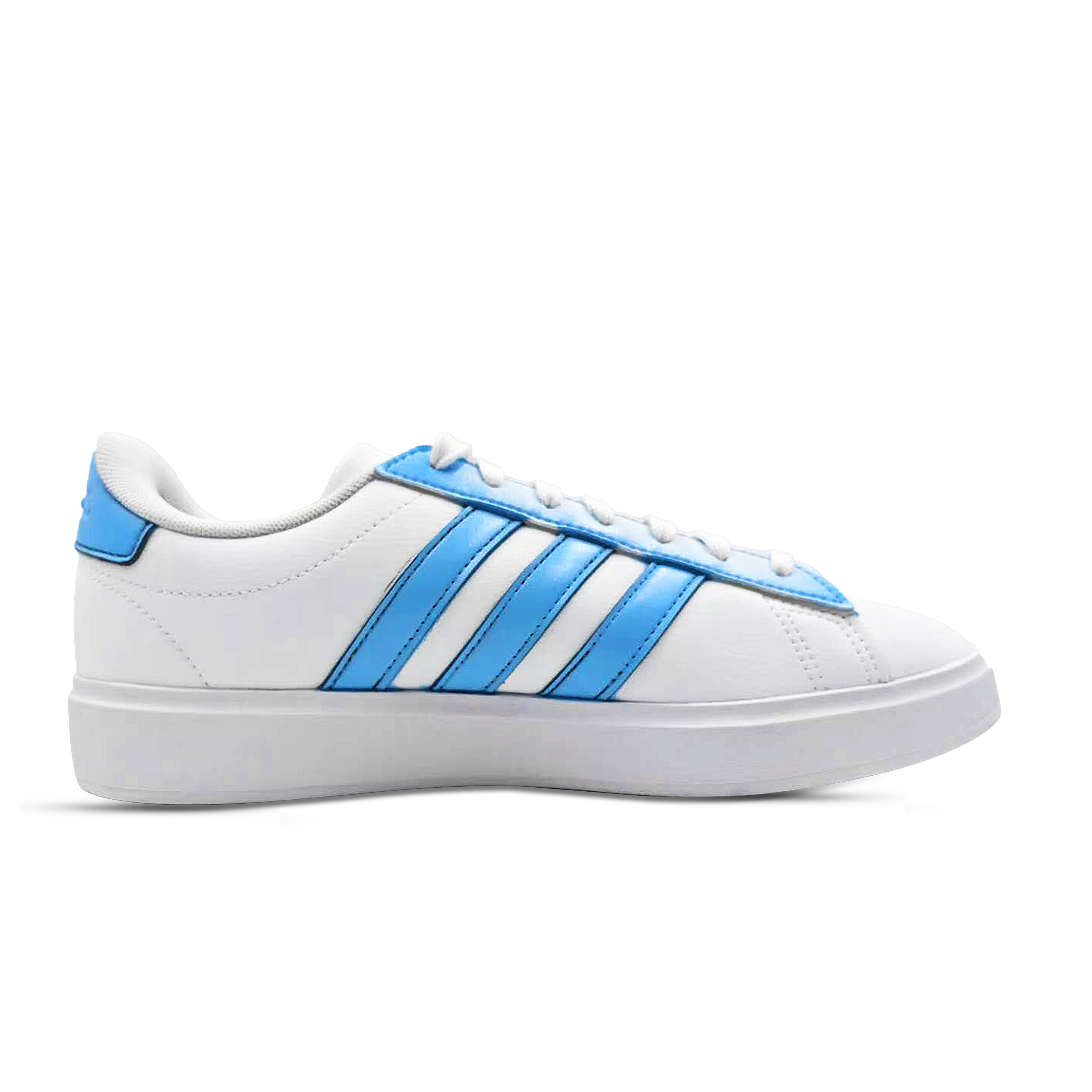 Adidas Neo GRAND COURT Soothing Blue Floral Story Abrasion Resistant Low top Skateboard Shoes Unisex Blue