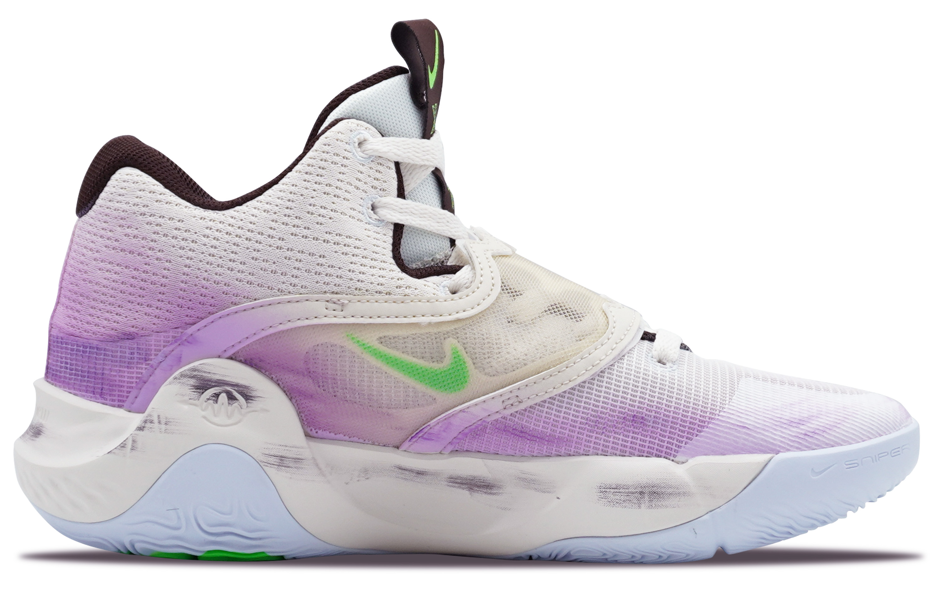 Nike KD Trey 5 X Cushioning Moisture-Wicking Low-Top Basketball Shoes Men's White Purple купить в интернет-магазине Yoocart с быстрой доставкой по России.