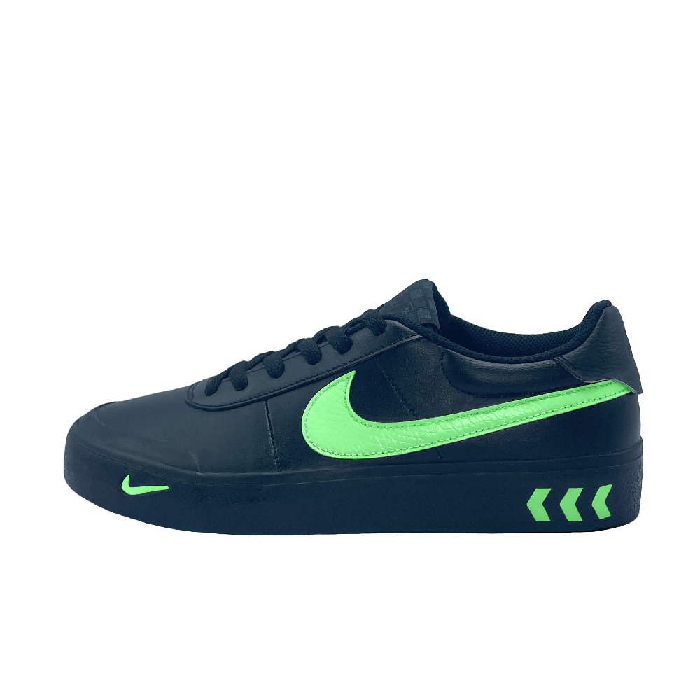 Nike Court Shot Rui Chi Green Anti Slip Wear Resistant Low Top Skateboard Shoes Men's Black Green
