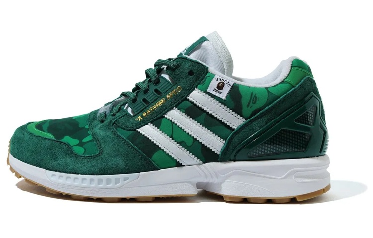 Adidas Originals Zx 8000 Bape Undefeated Green