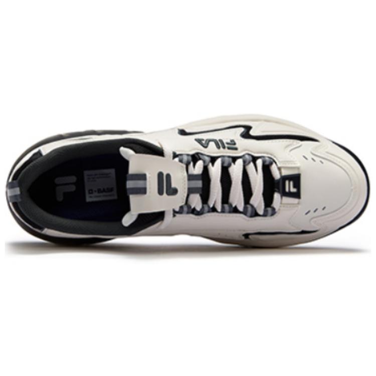 FILA FUSION Low Top Vintage Basketball Shoes Men's White Black купить в интернет-магазине Yoocart с быстрой доставкой по России.