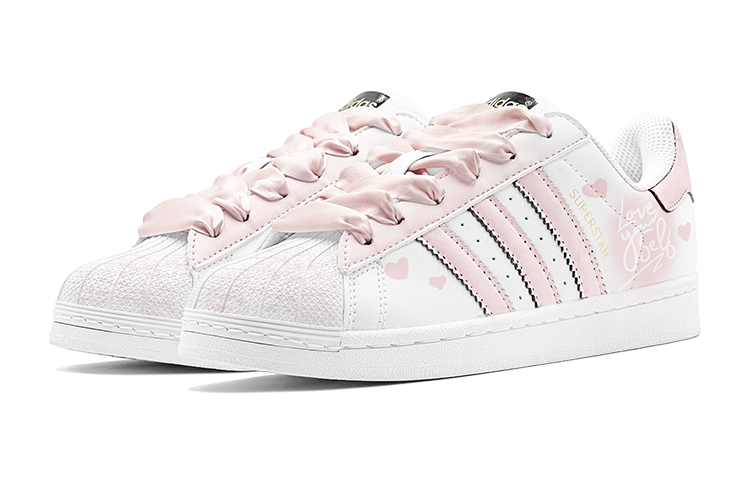 Adidas Originals Superstar White Gift Set, Love Declaration Low Top Skateboard Shoes Unisex Pink купить в интернет-магазине Yoocart с быстрой доставкой по России.