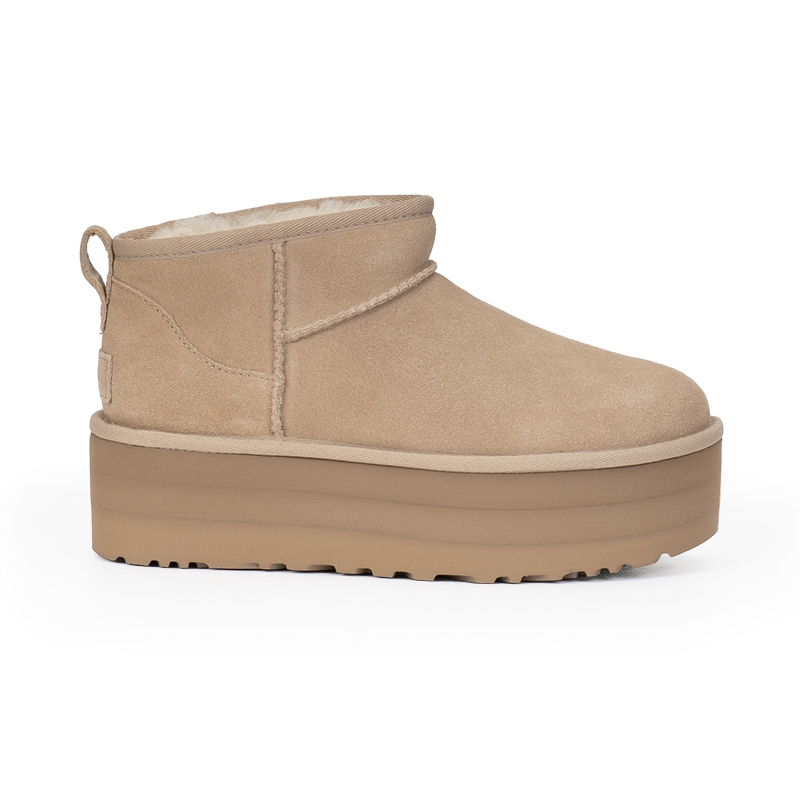 UGG Warm And Wear-Resistant Short Snow Boots Women's Sand