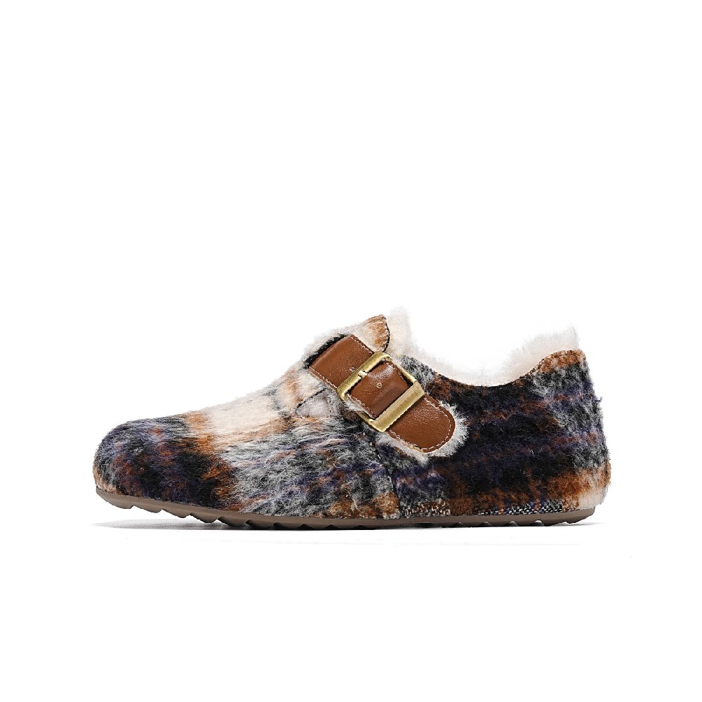 EBLAN Women's Casual Shoes Women's Multicolor Plaid