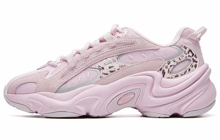 FILA PANTERA Cushioning Anti-Slip Wear-Resistant Breathability Low-Top Casual Shoes Women's Snow Lilac