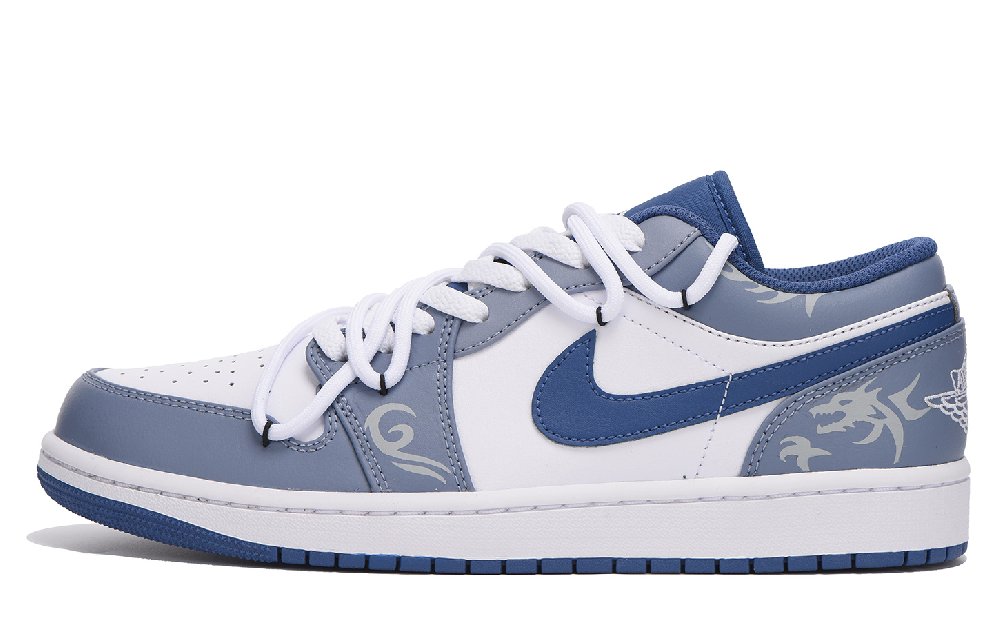 Jordan Air Jordan 1 Low-Top Vintage Basketball Shoes Men's Marine Blue