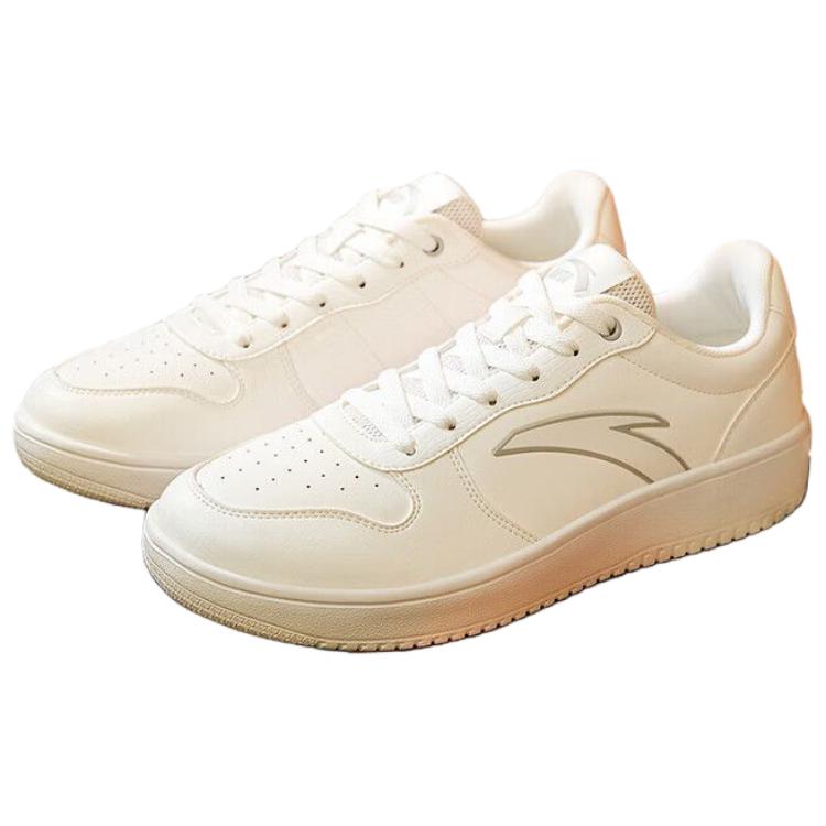 Anta Lightweight Cushioning, Wear Resistant Low top Skateboard Shoes Men's White