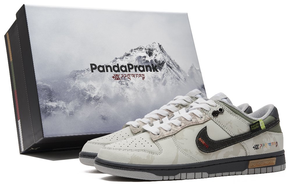 Nike Dunk Wear-Resistant Low-Top Skateboard Shoes Men's Gray Black
