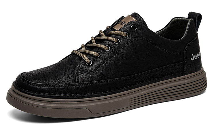 Jeep Low Top Skateboard Shoes Men's Black купить в интернет-магазине Yoocart с быстрой доставкой по России.