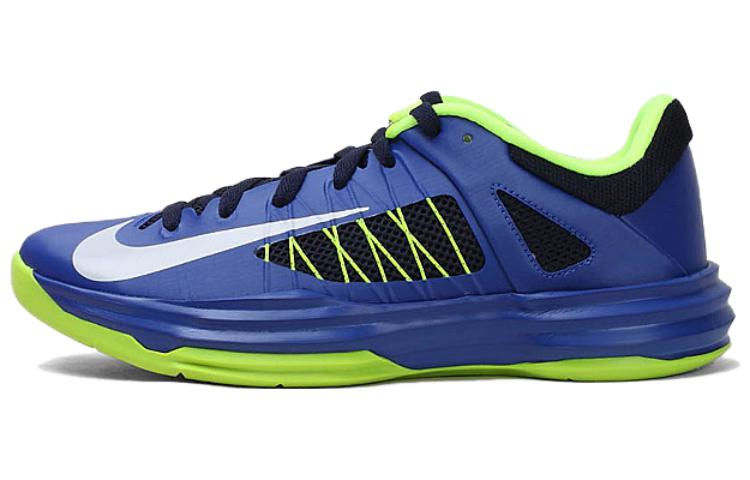 Nike Hyperdunk Cushioning, Wear Resistant Low Top Running Shoes Men's Blue Green
