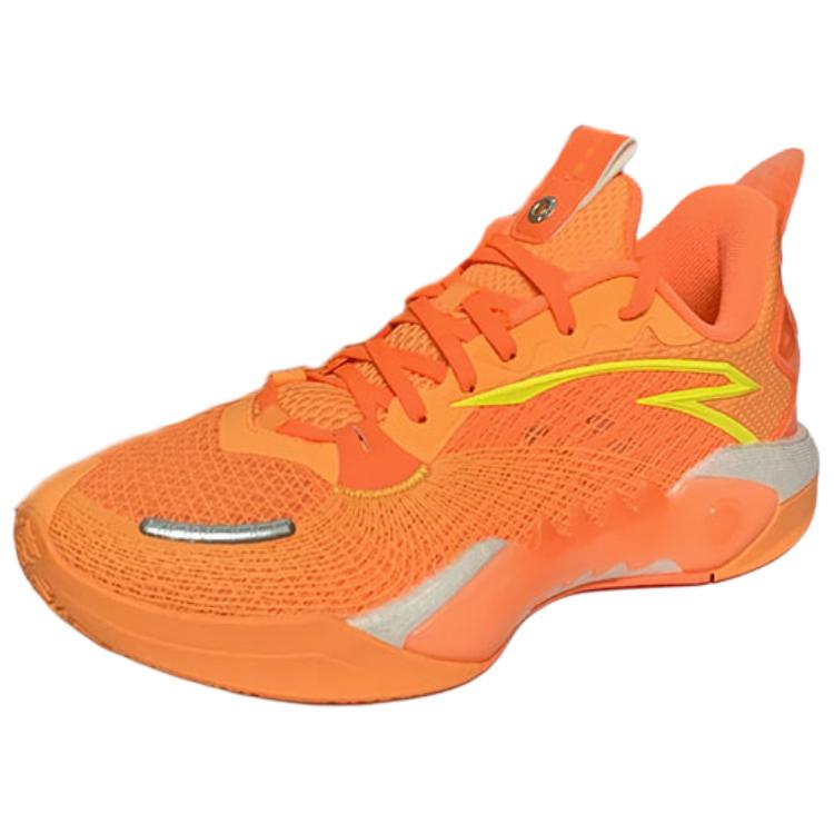Anta Shock Wave 5 Irving Anti-Slip And Wear-Resistant Rebound Low-Top Basketball Shoes Men's Orange Yellow