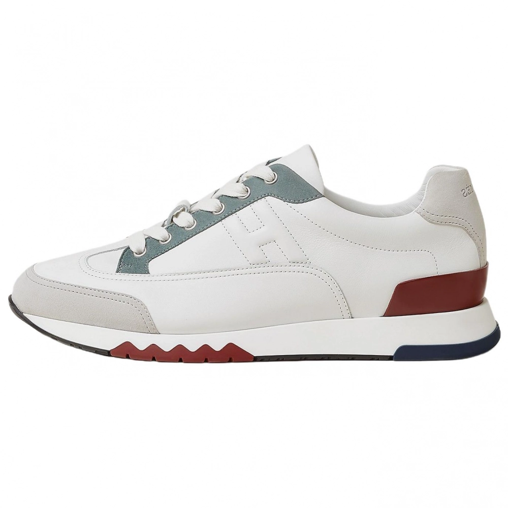 HERMES Trail Low Top Casual Shoes Men's White