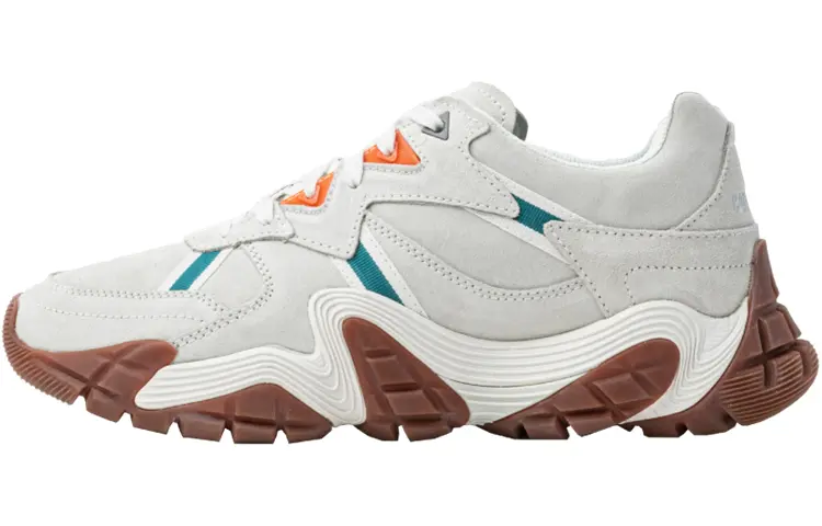 CAT Re-Powered Lunar Rover Vapor Blender Wear-Resistant Slip-Resistant Low-Top Chunky Sneakers Unisex New Moon White