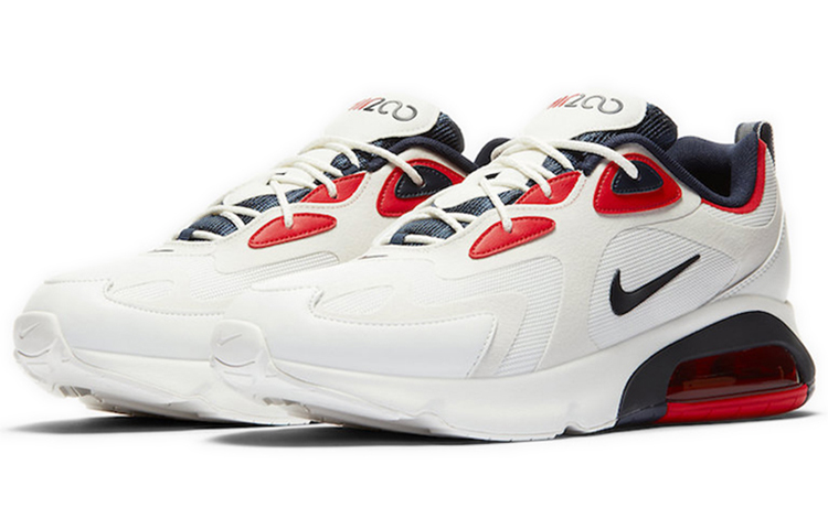 Nike Air Max 200 White Red Obsidian