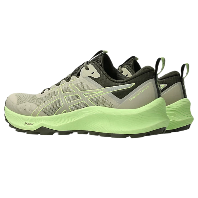 Asics TRABUCO TERRA 3 Abrasion Resistant Low Top Trail Running Shoes Men's Green купить в интернет-магазине Yoocart с быстрой доставкой по России.