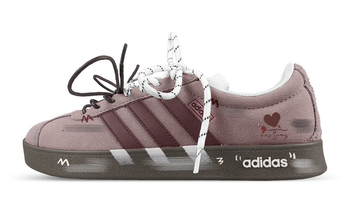 Adidas VL COURT 2.0 Cushioning, Wear Resistant Low top Skateboard Shoes Unisex
