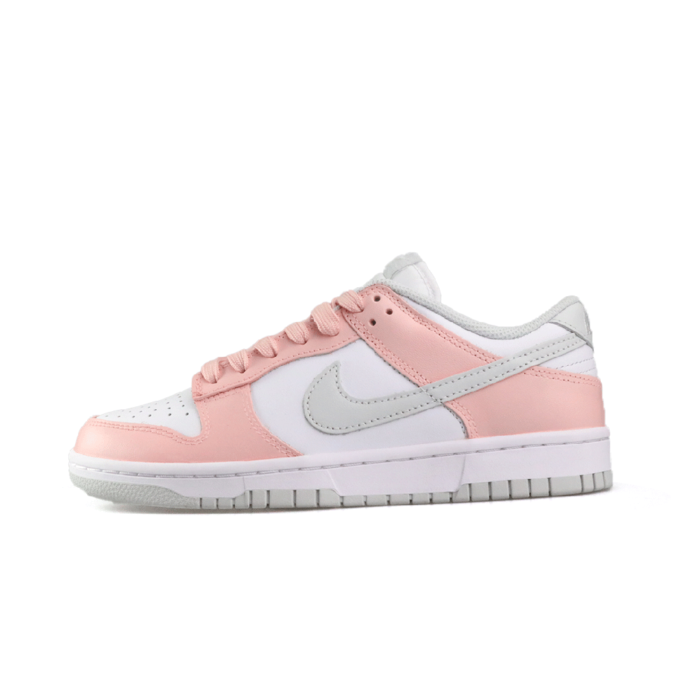Nike Dunk Peach Blossom Soda, Blue Cat Artistry Abrasion Resistant Low top Skateboard Shoes Unisex Peach Pink