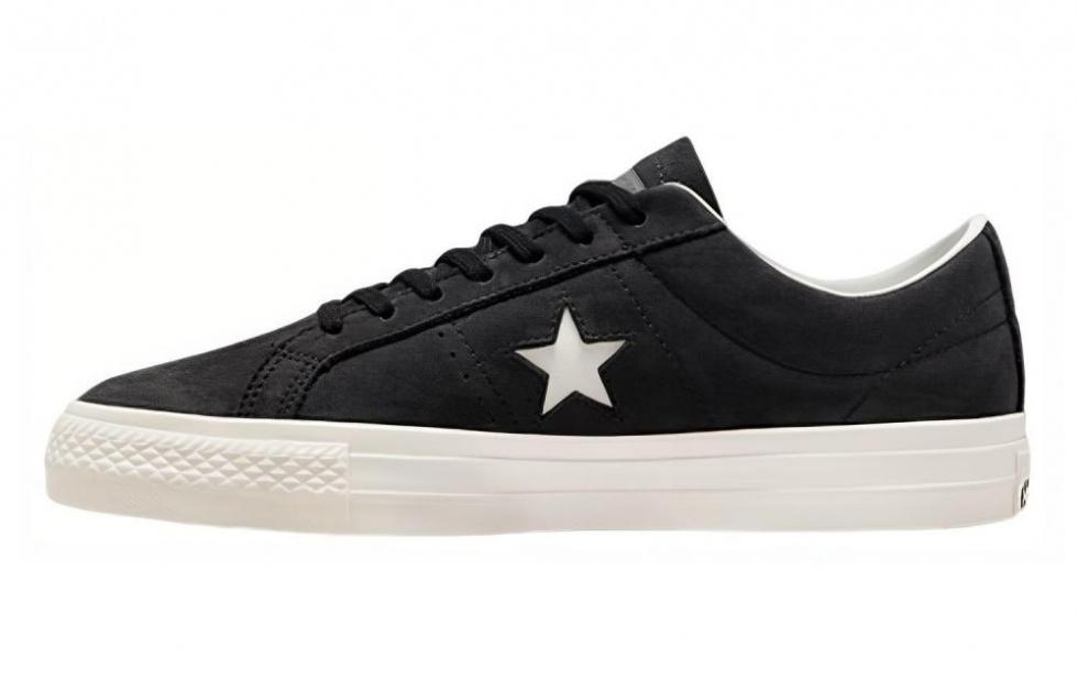 Converse One Star Anti-Slip And Wear-Resistant Lightweight Low-Top Skateboard Shoes Unisex Black