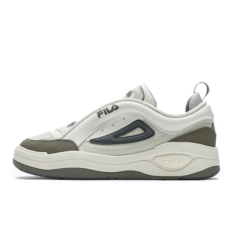 FILA MIX 2 Slip-Resistant Low-Top Skateboard Shoes Men's White
