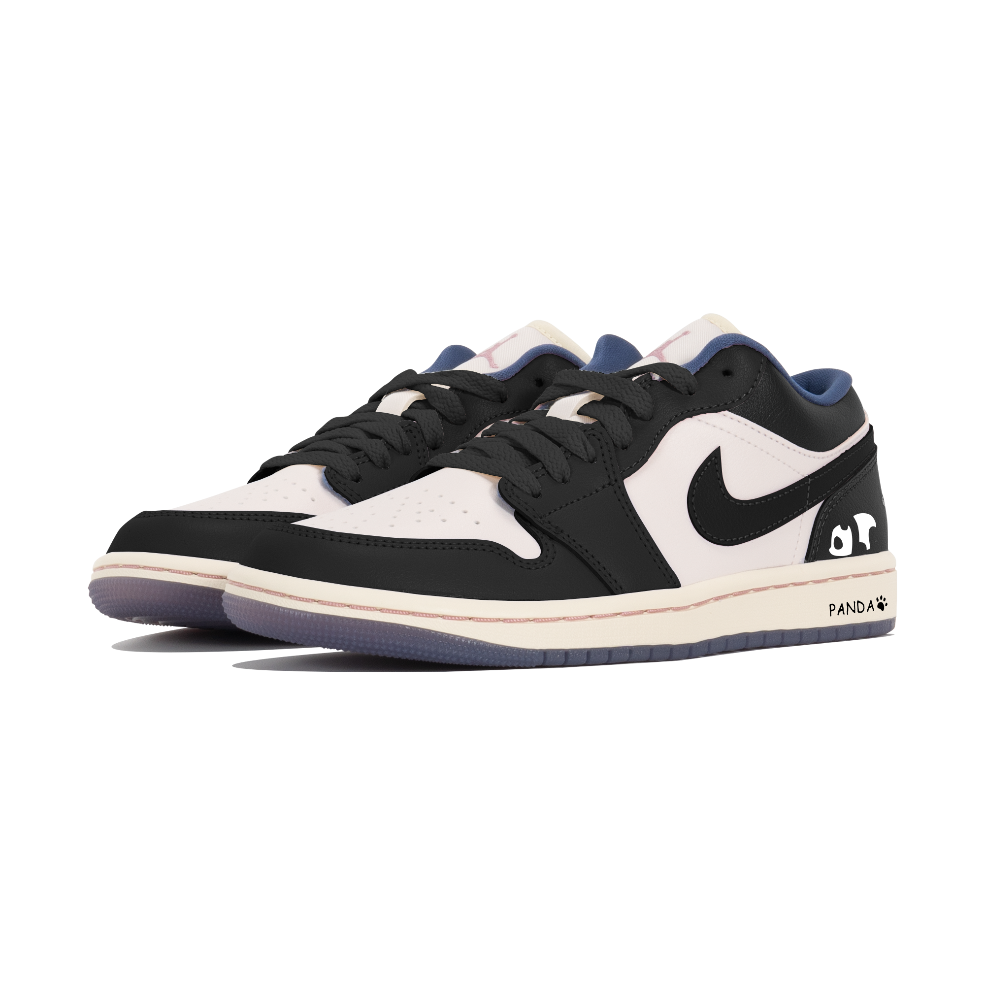 Jordan Air Jordan 1 Vintage Basketball Shoes Women's Low top Black Pink купить в интернет-магазине Yoocart с быстрой доставкой по России.