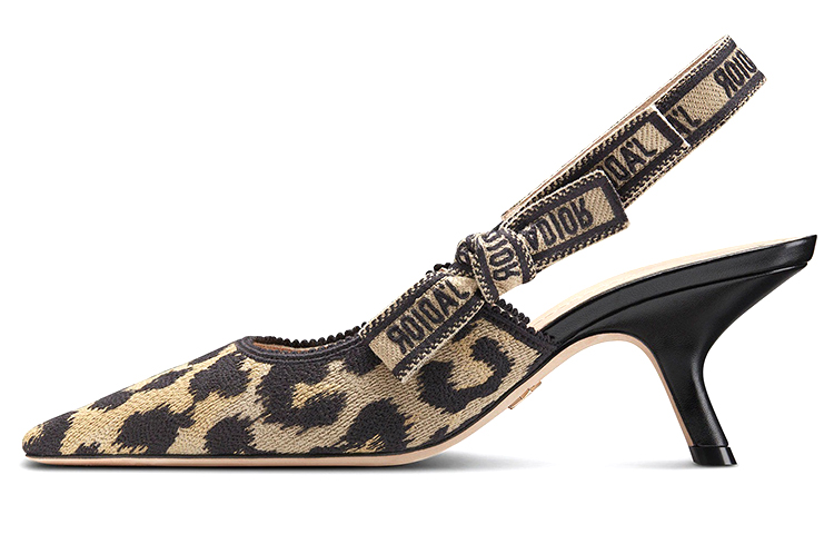 DIOR J'Adior Slim Heel High Heels 6.5cm Women's Leopard Print