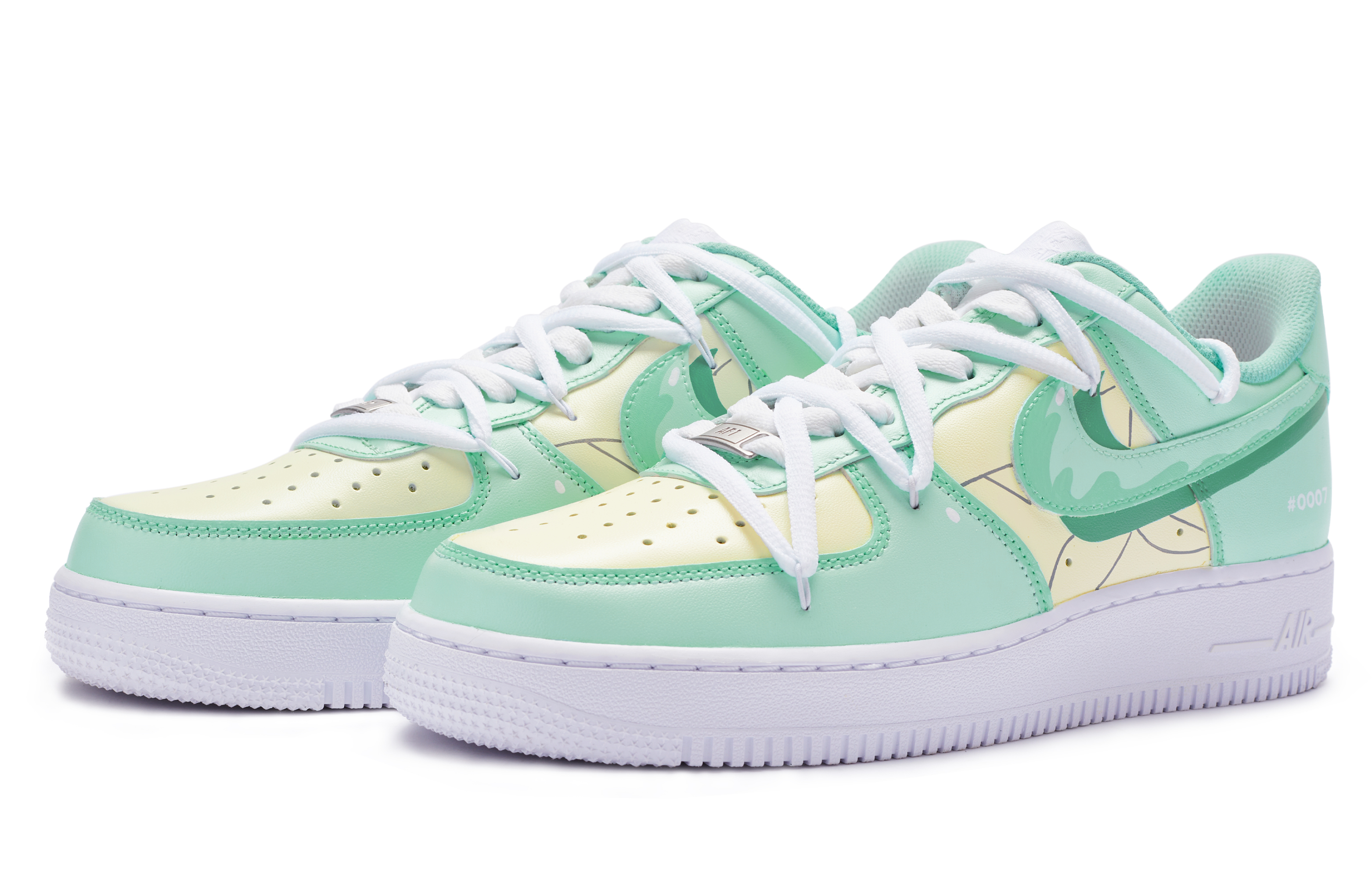 Nike Air Force 1 Low 811 Manufacturing Low Top Skateboard Shoes Men's Yellow Green White купить в интернет-магазине Yoocart с быстрой доставкой по России.