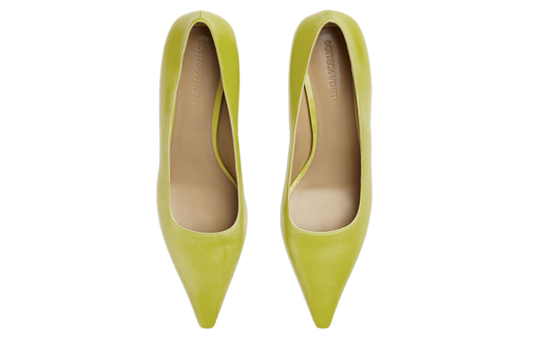 Bottega Veneta Point Cone Heel High Heels 5cm Women's Kiwi Green купить в интернет-магазине Yoocart с быстрой доставкой по России.